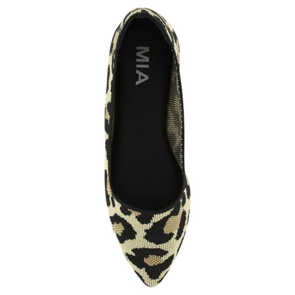 New MIA Corrine Knit Flats Leopard Print, US Sizes 7.5, 8.5 - Picture 2 of 4